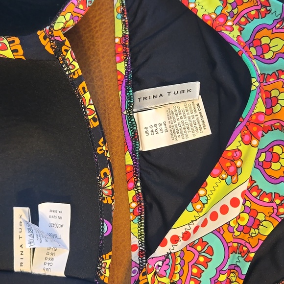 Trina Turk Vibrant Multicolor Bandeau Bikini - Picture 3 of 3